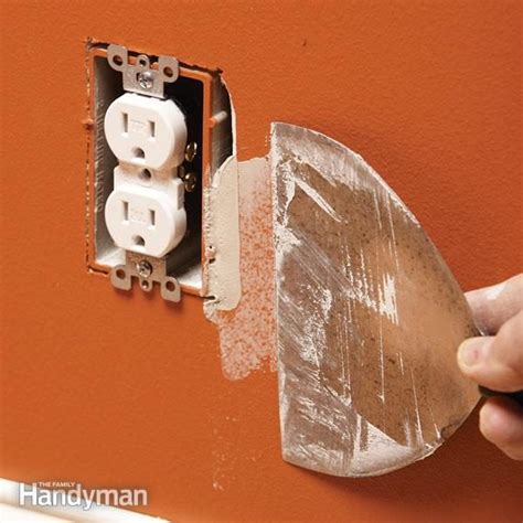 how to fix an oversize electrical box cutout|electrical box hole too big.